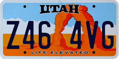 UT license plate Z464VG