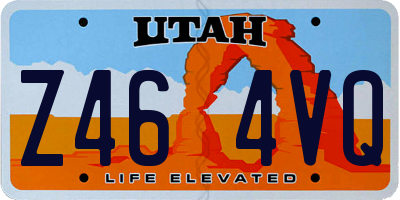 UT license plate Z464VQ