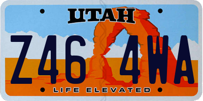 UT license plate Z464WA
