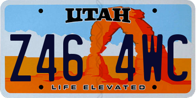 UT license plate Z464WC