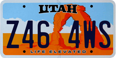 UT license plate Z464WS