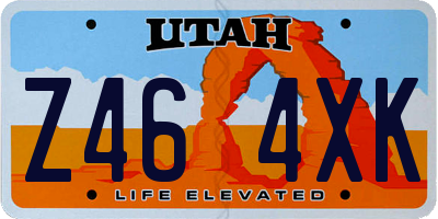 UT license plate Z464XK