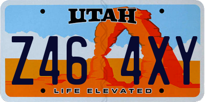 UT license plate Z464XY