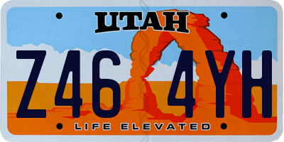 UT license plate Z464YH