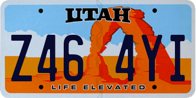 UT license plate Z464YI