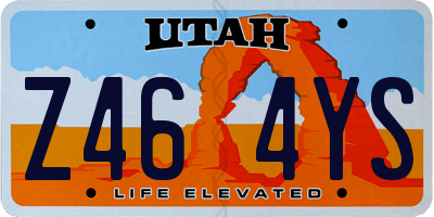 UT license plate Z464YS