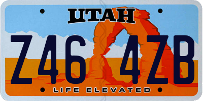 UT license plate Z464ZB