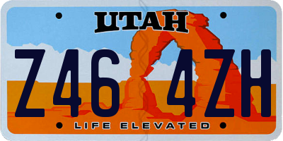 UT license plate Z464ZH
