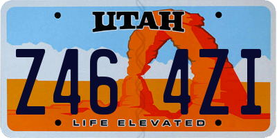 UT license plate Z464ZI