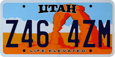 UT license plate Z464ZM