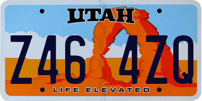 UT license plate Z464ZQ
