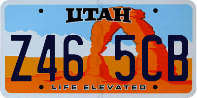 UT license plate Z465CB