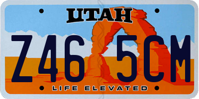 UT license plate Z465CM