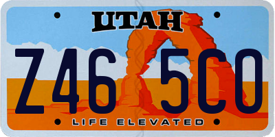UT license plate Z465CO