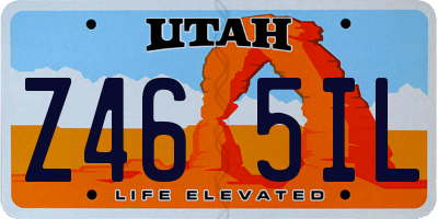 UT license plate Z465IL