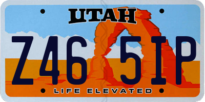 UT license plate Z465IP