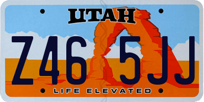 UT license plate Z465JJ