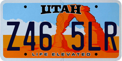 UT license plate Z465LR