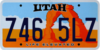 UT license plate Z465LZ