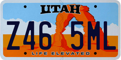 UT license plate Z465ML