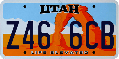 UT license plate Z466CB