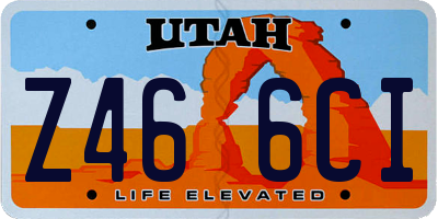 UT license plate Z466CI