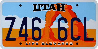 UT license plate Z466CL