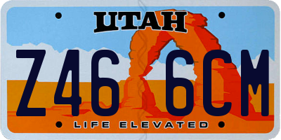 UT license plate Z466CM
