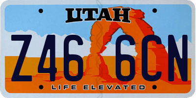 UT license plate Z466CN