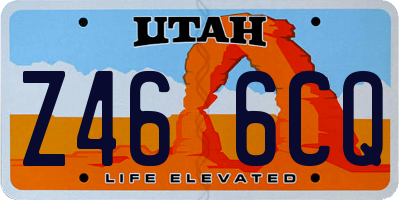 UT license plate Z466CQ