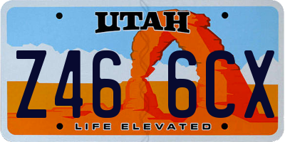 UT license plate Z466CX