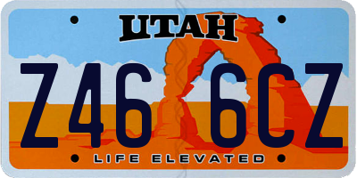 UT license plate Z466CZ