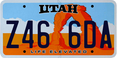 UT license plate Z466DA