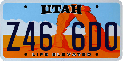 UT license plate Z466DO