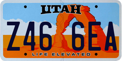 UT license plate Z466EA