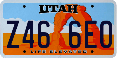UT license plate Z466EO