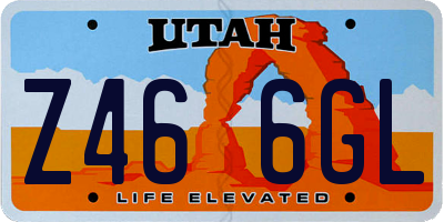 UT license plate Z466GL
