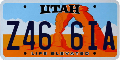 UT license plate Z466IA