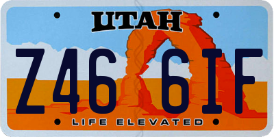 UT license plate Z466IF