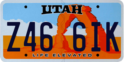 UT license plate Z466IK