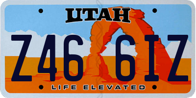 UT license plate Z466IZ