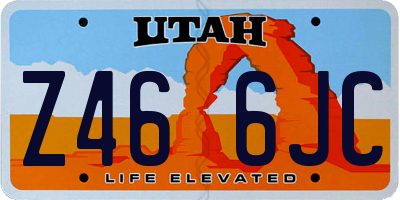 UT license plate Z466JC