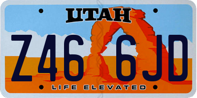 UT license plate Z466JD