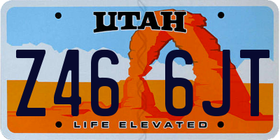UT license plate Z466JT