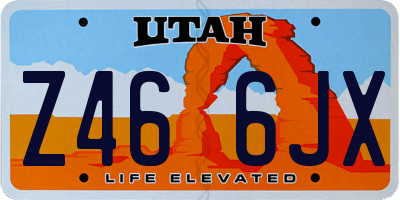 UT license plate Z466JX