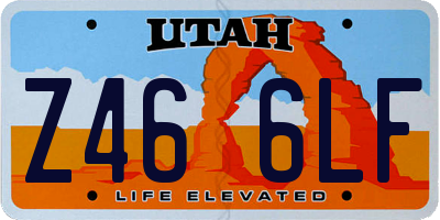 UT license plate Z466LF