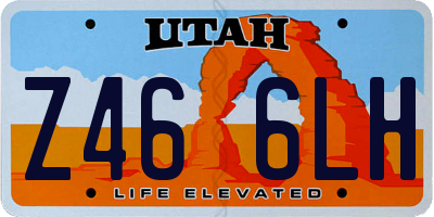 UT license plate Z466LH