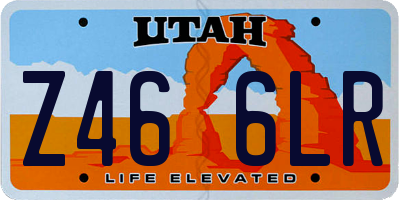 UT license plate Z466LR