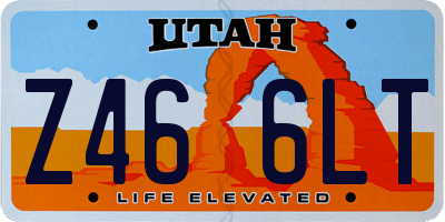 UT license plate Z466LT