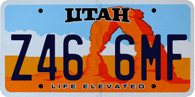 UT license plate Z466MF